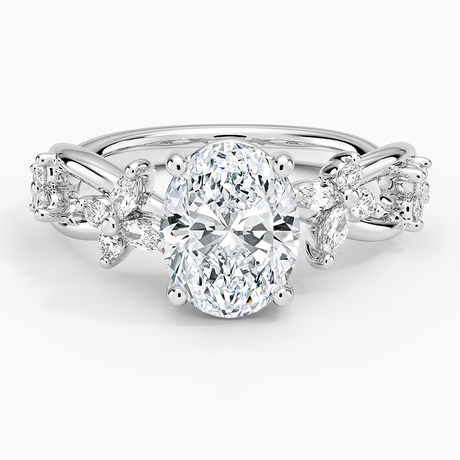 Platinum Secret Garden Butterfly Diamond Ring (1/4 ct. tw.)