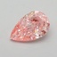 1.08 Ct. Fancy Vivid  Pink Pear Lab Grown Diamond