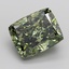 7.53 Ct. Fancy Intense Green Cushion Lab Grown Diamond