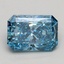 1.54 Ct. Fancy Vivid Blue Radiant Lab Grown Diamond