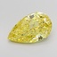 2.58 Ct. Fancy Intense Yellow Pear Lab Grown Diamond
