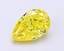 1.57 Ct. Fancy Vivid  Yellow Pear Lab Grown Diamond