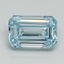 2.70 Ct. Fancy Intense Blue Emerald Lab Grown Diamond