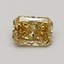 0.78 Ct. Fancy Vivid Yellow Radiant Lab Grown Diamond