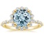 18K Yellow Gold Marseille Halo Diamond Ring (1/2 ct. tw.), smalltop view