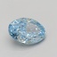 4.04 Ct. Fancy Vivid Blue Oval Lab Grown Diamond
