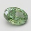 5.06 Ct. Fancy Vivid Green Oval Lab Grown Diamond