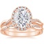 14KR Moissanite Petite Twisted Vine Halo Diamond Bridal Set (1/3 ct. tw.), smalltop view