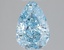 1.42 Ct. Fancy Vivid Blue Pear Lab Grown Diamond