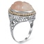 The Mirabelle Ring, smalltop view on a hand