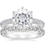18KW Moissanite Luxe Sienna Diamond Bridal Set (1 1/8 ct. tw.), smalltop view