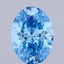 1.18 Ct. Fancy Vivid Blue Oval Lab Grown Diamond