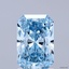 1.85 Ct. Fancy Vivid Blue Radiant Lab Grown Diamond