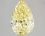 3.06 Ct. Fancy Vivid Yellow Pear Lab Grown Diamond