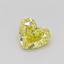 1.03 Ct. Fancy Intense Yellow Heart Lab Grown Diamond