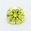 1.42 Ct. Fancy Vivid Yellow Round Lab Grown Diamond