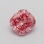 1.34 Ct. Fancy Vivid  Pink Cushion Lab Grown Diamond