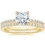 18K Yellow Gold Perfect Fit Diamond Ring with Luxe Ballad Diamond Ring (1/4 ct. tw.)