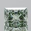2.10 Ct. Fancy Vivid Green Princess Lab Grown Diamond