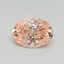 0.46 Ct. Fancy Vivid Pink Oval Lab Grown Diamond