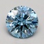 2.00 Ct. Fancy Intense Blue Round Lab Grown Diamond