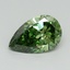 1.02 Ct. Fancy Vivid Green Pear Lab Grown Diamond