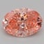 2.06 Ct. Fancy Vivid Pink Oval Lab Grown Diamond