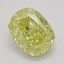 0.51 Ct. Fancy Intense Yellow Cushion Diamond