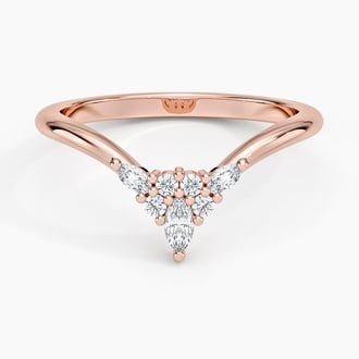 Nadia Contour Lab Diamond Ring in 14K Rose Gold
