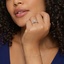 Platinum Sienna Half Coverage Diamond Ring, smalladditional view 1