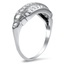The Alysa Ring, smalltop view on a hand