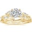 18K Yellow Gold Secret Garden Diamond Ring (1/2 ct. tw.) with Winding Willow Ring