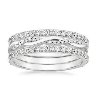Twisted Vine Diamond Ring Stack (1 1/4 ct. tw.) in 18K White Gold
