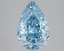 3.09 Ct. Fancy Vivid Blue Pear Lab Grown Diamond