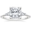 18K White Gold Leighton Asymmetrical Diamond Ring, smalltop view