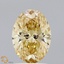 1.40 Ct. Fancy Intense  Yellow Oval Lab Grown Diamond