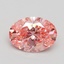 1.52 Ct. Fancy Vivid Pink Oval Lab Grown Diamond