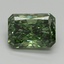 3.09 Ct. Fancy Vivid Pacific Green Radiant Lab Grown Diamond