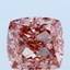 3.01 Ct. Fancy Vivid Pink Cushion Lab Grown Diamond