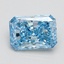 1.63 Ct. Fancy Vivid Blue Radiant Lab Grown Diamond