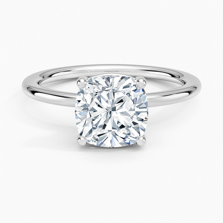 18K White Gold Gwen Perfect Fit Solitaire Ring