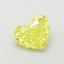 1.13 Ct. Fancy Vivid  Yellow Heart Lab Grown Diamond