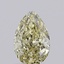 1.27 Ct. Fancy Yellow Pear Lab Grown Diamond
