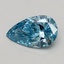 0.52 Ct. Fancy Intense Blue Pear Lab Grown Diamond