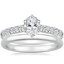 Platinum Luxe Sienna Diamond Ring with 2mm Comfort Fit Wedding Ring
