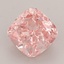 1.62 Ct. Fancy Vivid Pink Cushion Lab Grown Diamond