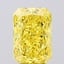 4.06 Ct. Fancy Vivid  Yellow Radiant Lab Grown Diamond