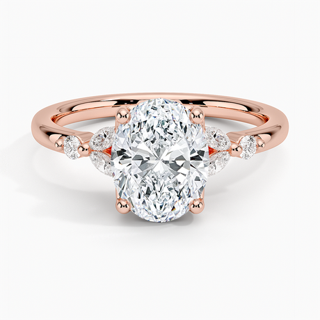 14K Rose Gold Verbena Diamond Ring