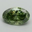 3.01 Ct. Fancy Vivid Green Oval Lab Grown Diamond