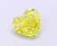 1.19 Ct. Fancy Vivid Yellow Heart Lab Grown Diamond